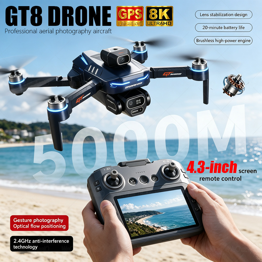 Drone Rc Harness - NEW GT8 HD RC Drone 4K