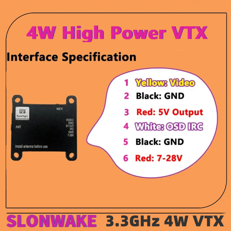 SLONWAKE FPV 3.3G 16CH 4000mW  - Drone Rc Controller And Receiver review and price