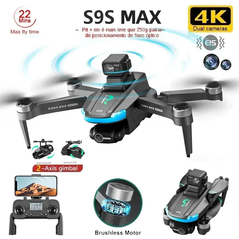 NEW S9S MAX MINI Drone 4K 2-Ax - Drone Rc Harness review and price