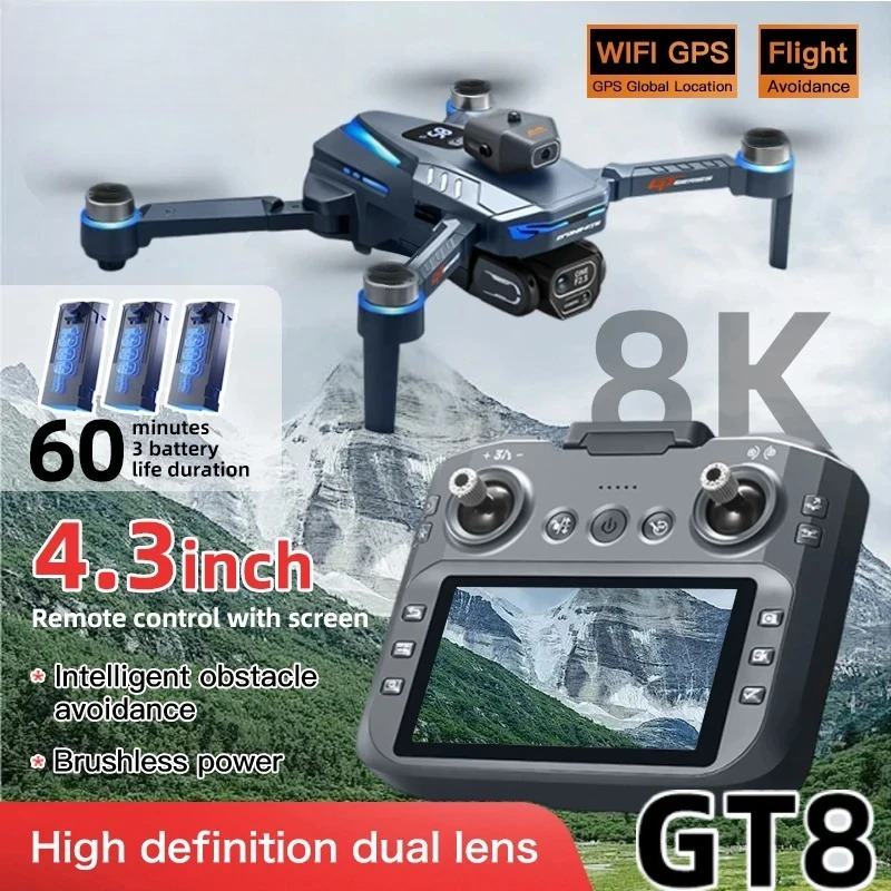 Original GT8 Drone 8K Professi - Drone E88Pro Rc 4K review and price