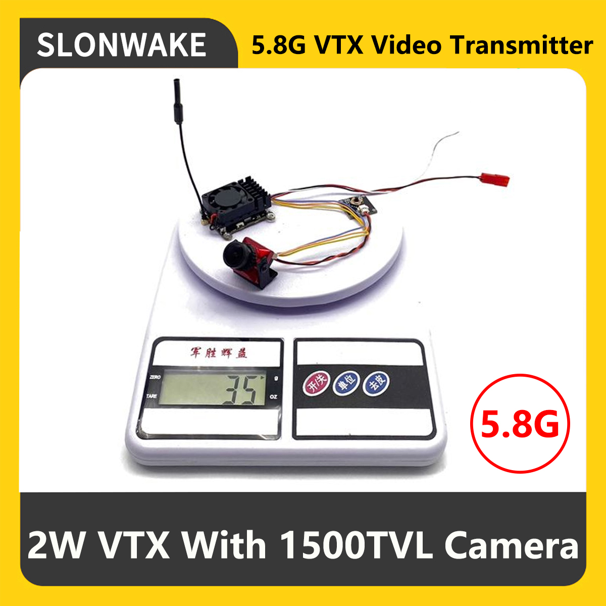 SLONWAKE 5.8G 2000mW FPV VTX T - Drone Rc Camera review and price