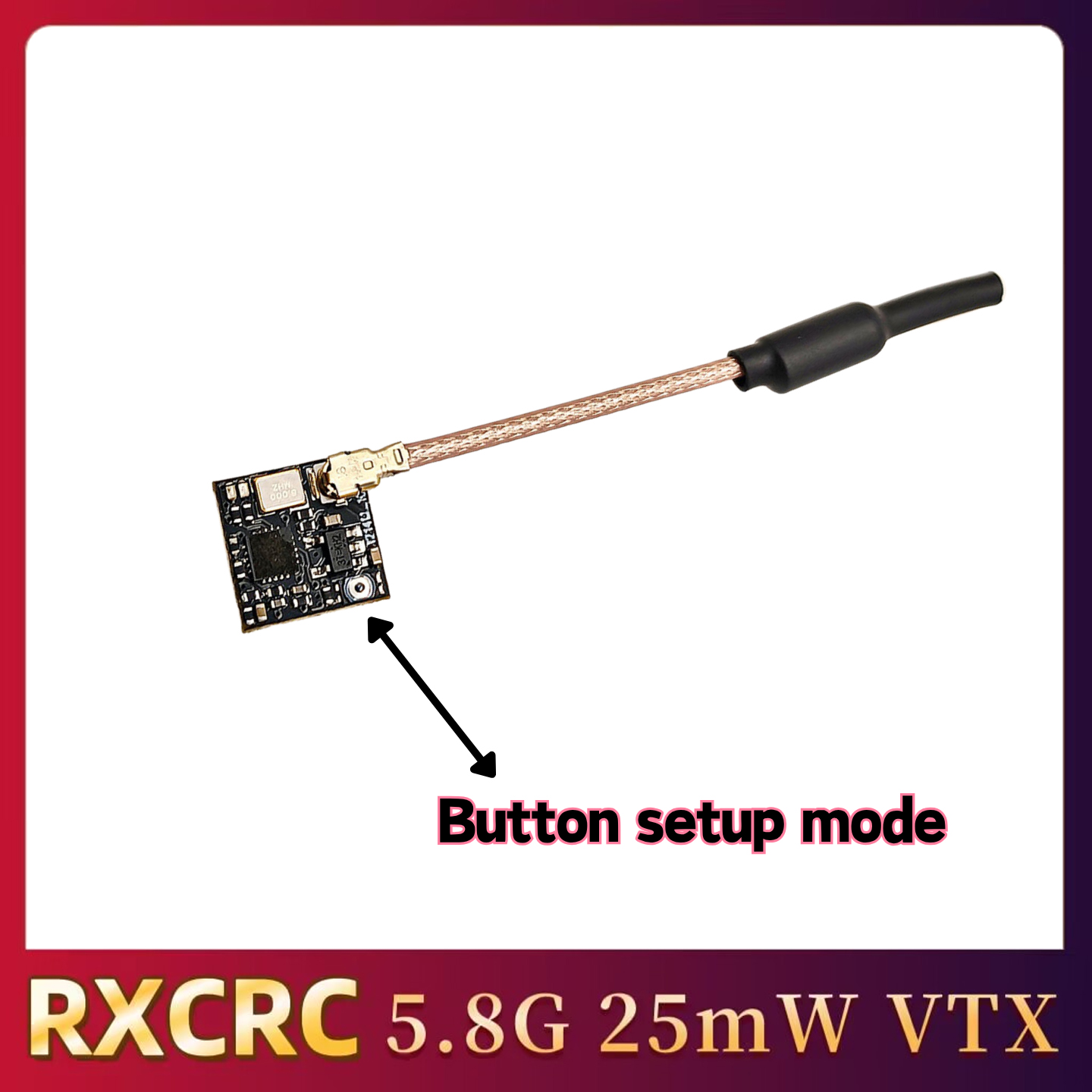 RXCRC 5.8GHz 48CH FPV 25mW Ana - Drone Rc Controller And Receiver review and price